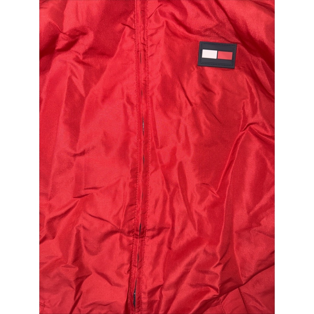 Vintage Tommy Hilfiger Windbreaker Jacket Men Medium Spellout Flag 90s 14/16‎ - Picture 3 of 10